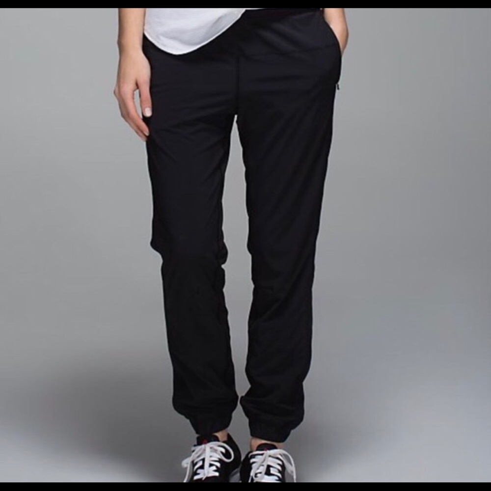 LuluLemon Black Track to Reality Pants